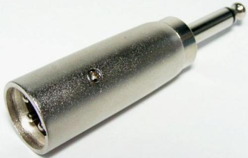 XLR Plug 3 Pin To 6.3mm Audio Plug Mono